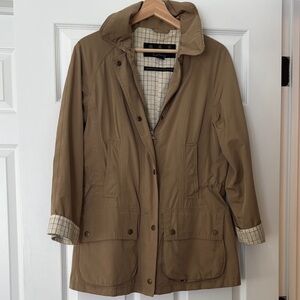 Barbour Tan Utility Jacket/rain coat with Relaxed Fit